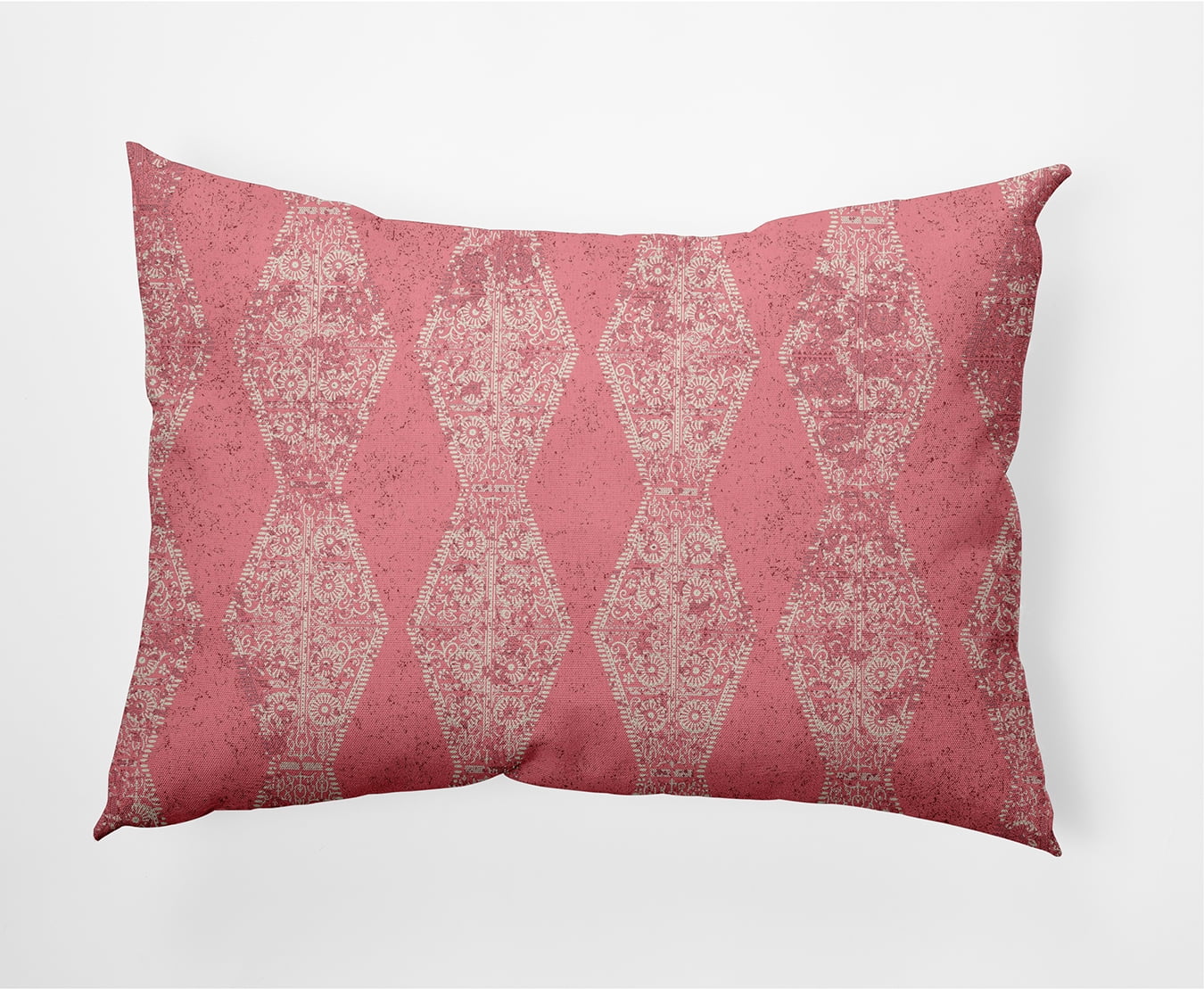 Simply Daisy 14 in x 20 in Pink Stripes Polyester Decorative Lumbar Pillow
