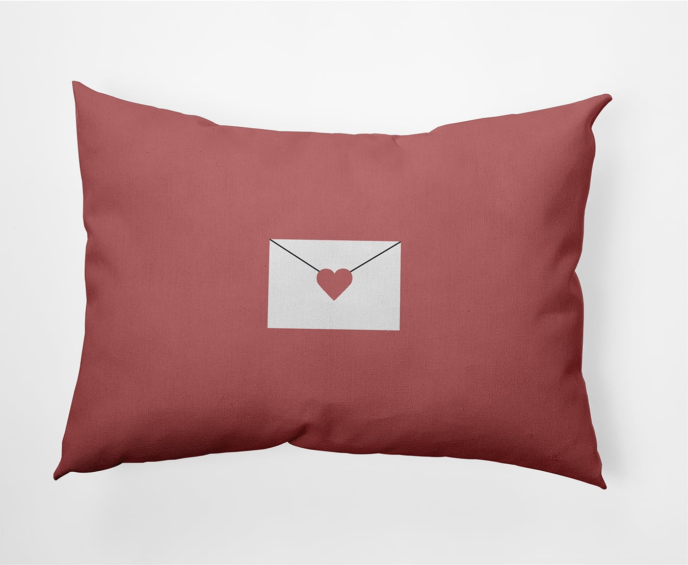 Simply Daisy 14" x 20" Love Letter Valentines Decorative Lumbar Pillow