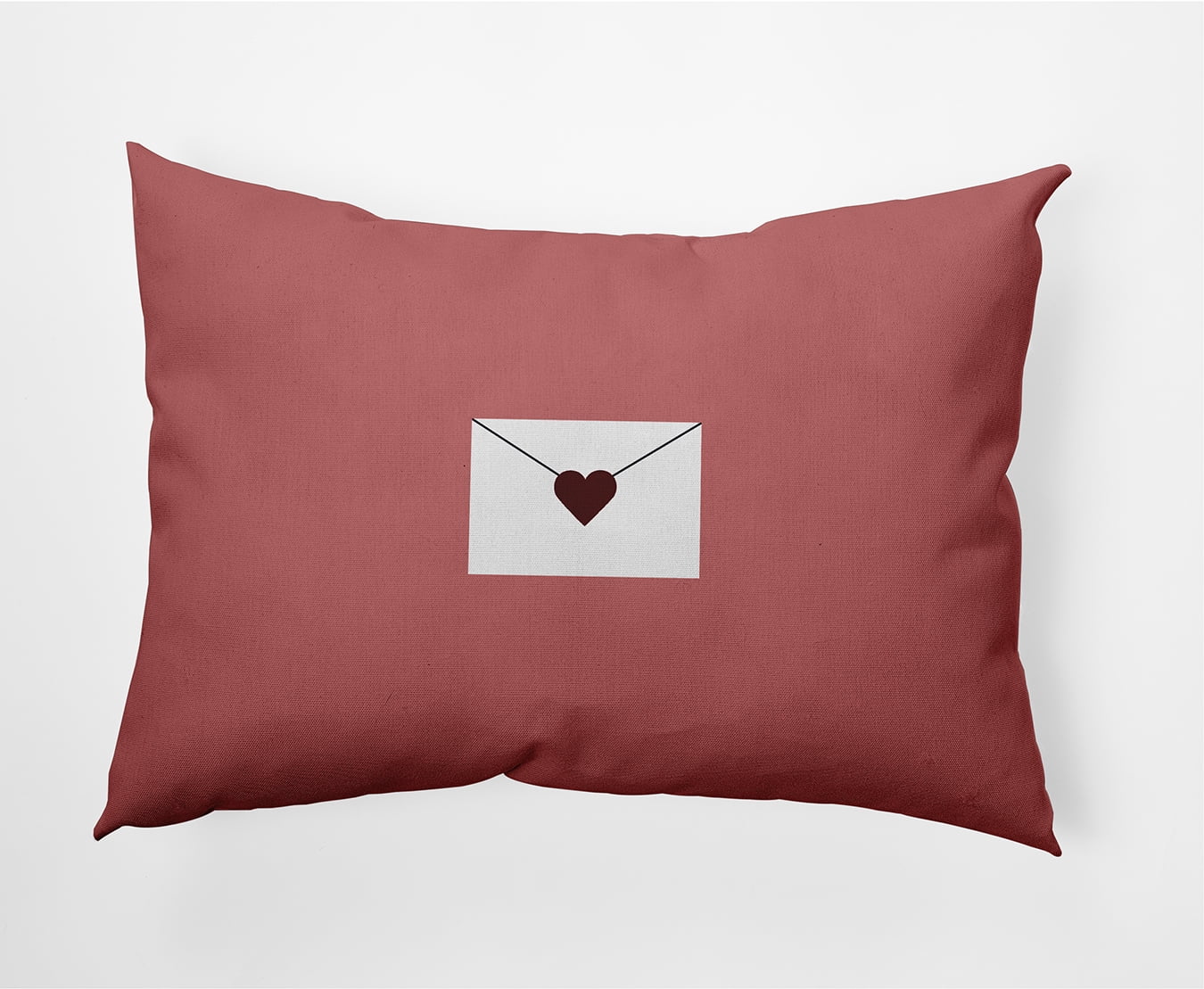 Simply Daisy 14 in x 20 in Pink and White Graphic Prints Polyester Decorative Lumbar Pillow