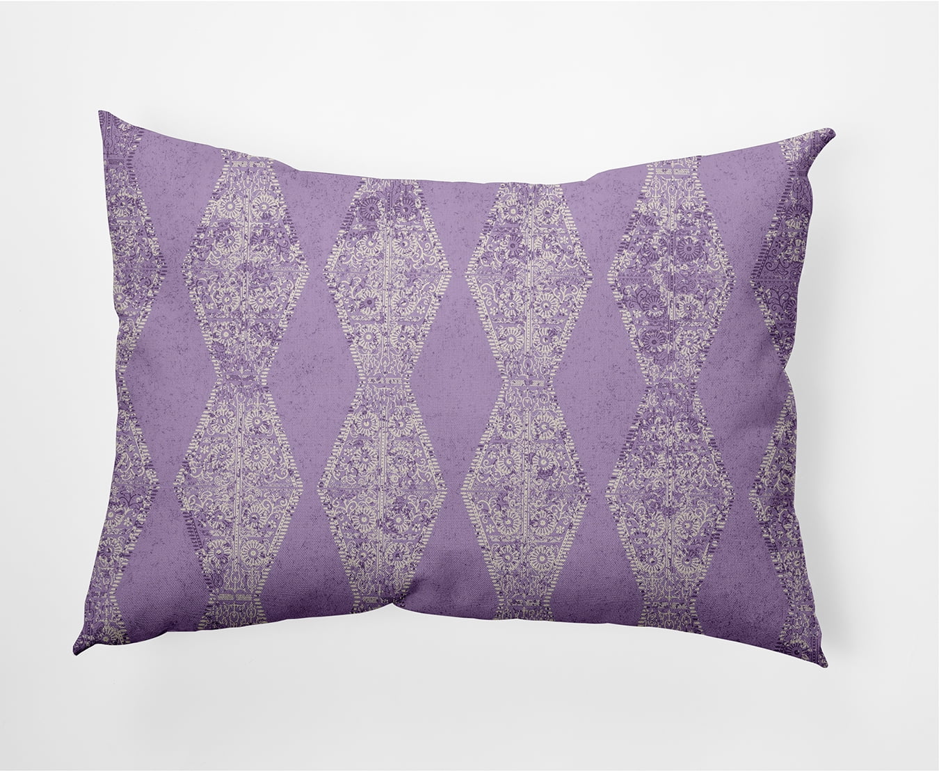 Simply Daisy 14 in x 20 in Purple Stripes Polyester Decorative Lumbar Pillow