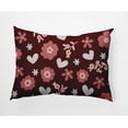 thumbnail image 1 of Simply Daisy 14 in x 20 in Red Floral Polyester Decorative Lumbar Pillow, 1 of 3