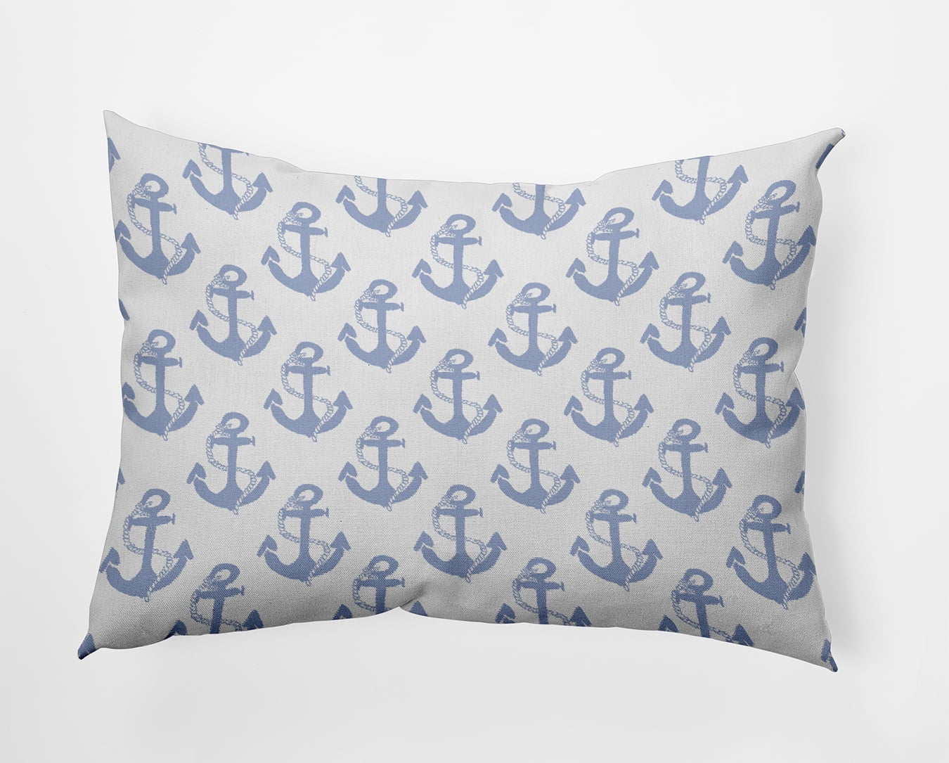 Simply Daisy 14" x 20" Anchor Pattern Decorative Throw Pillow, Peri (1 count)