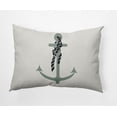 thumbnail image 1 of Simply Daisy 14" x 20" Anchor and Rope Nautical Decorative Indoor Pillow, 1 of 3