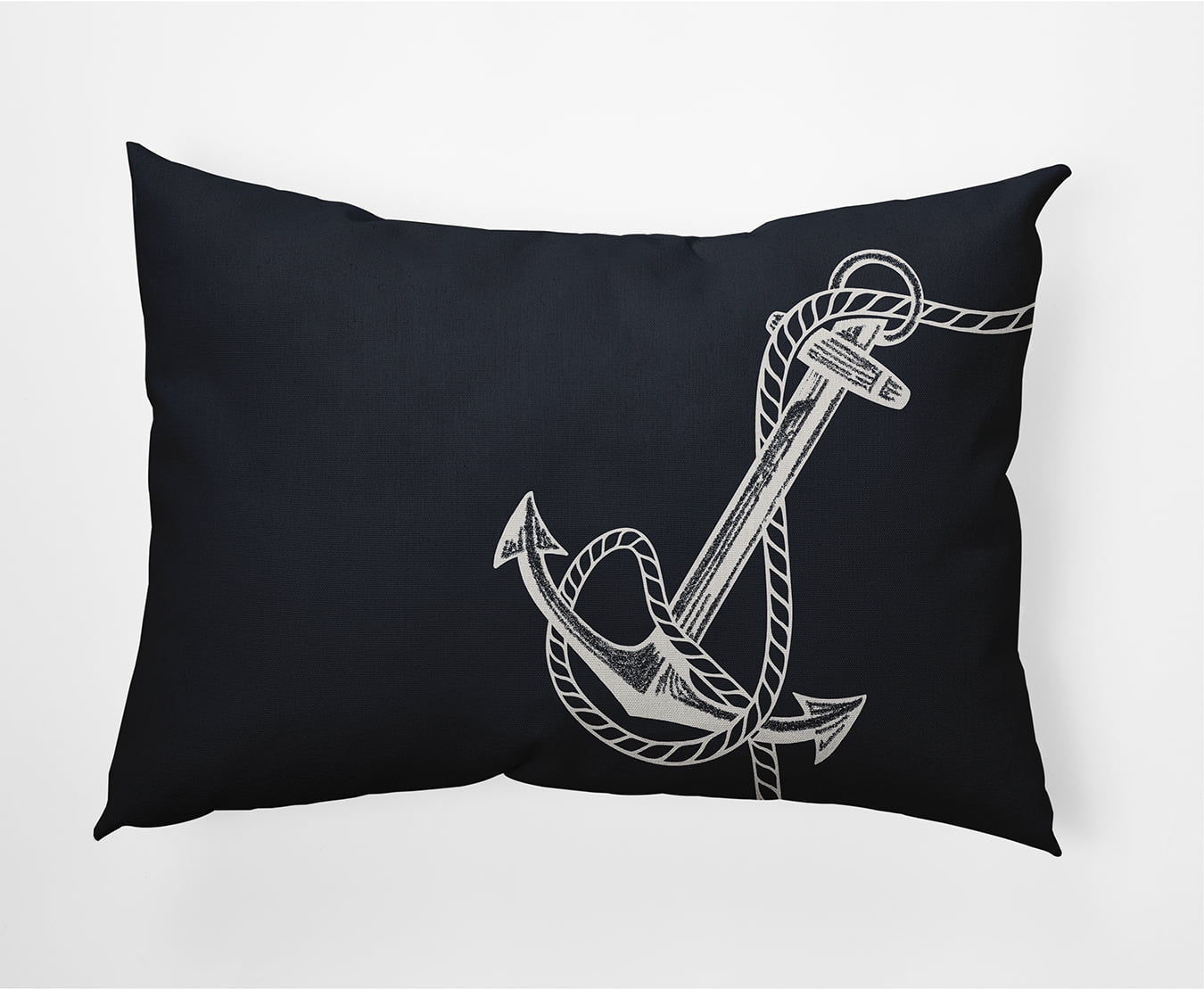 Simply Daisy 14" x 20" Anchored Nautical Decorative Indoor Pillow