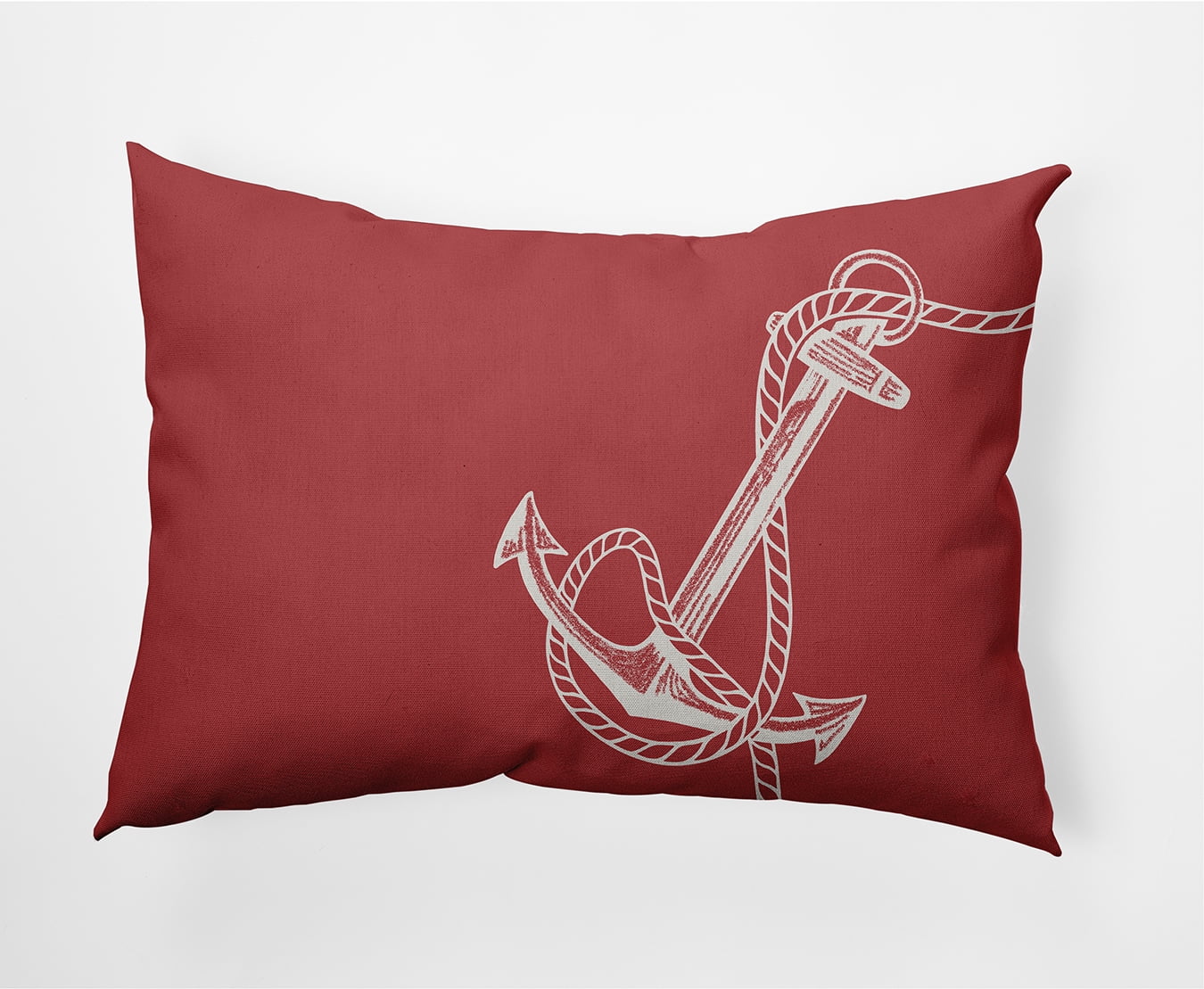 Simply Daisy 14" x 20" Anchored Nautical Indoor/Outdoor Throw Pillow
