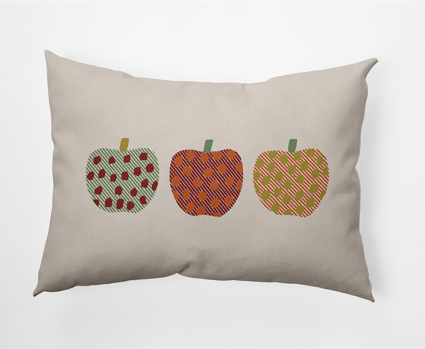 Simply Daisy 14" x 20" Apples Decorative Throw Pillow, Maple Red