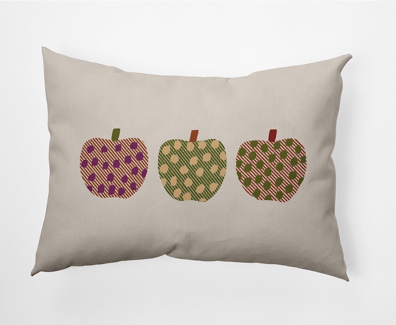 Simply Daisy 14" x 20" Apples Indoor/Outdoor Polyester Throw Pillow, Dusty Rose