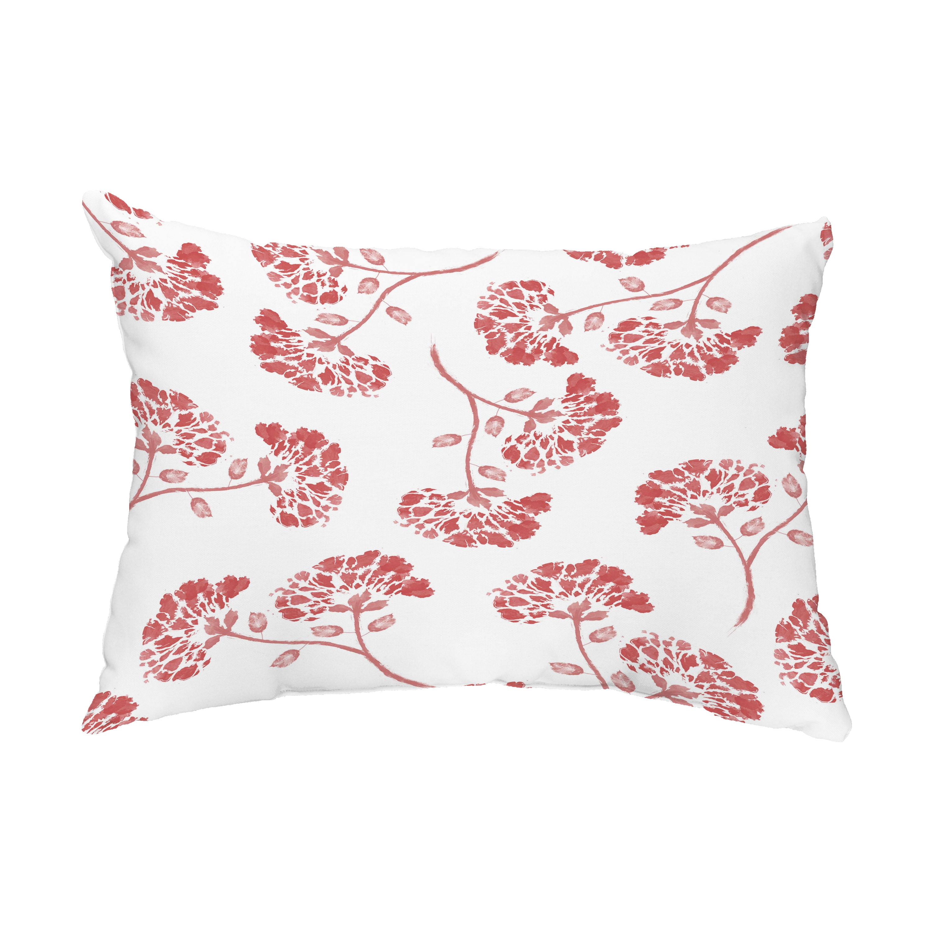 Simply Daisy, 14" x 20" April Orange Floral Decorative Outdoor Pillow