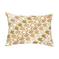 thumbnail image 1 of Simply Daisy, 14" x 20" Arrow Gold Abstract Decorative Outdoor Pillow, 1 of 1
