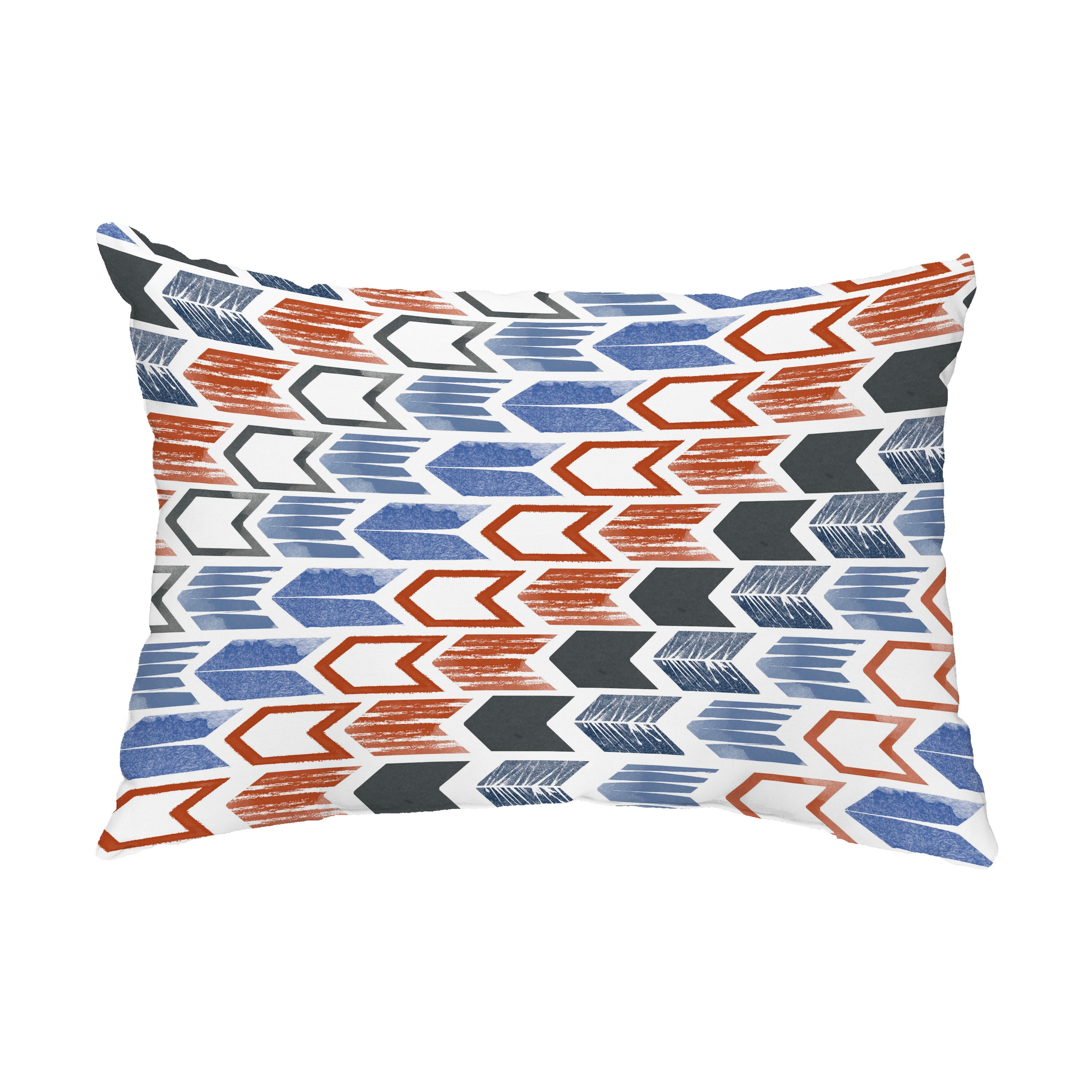 Simply Daisy, 14" x 20" Arrow Gray Abstract Decorative Outdoor Pillow