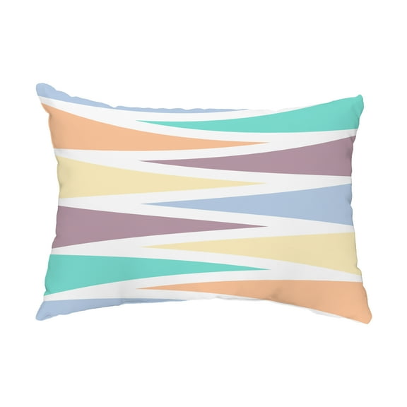 Simply Daisy, 14" x 20" Backgammon Lavender Decorative Abstract Outdoor Pillow