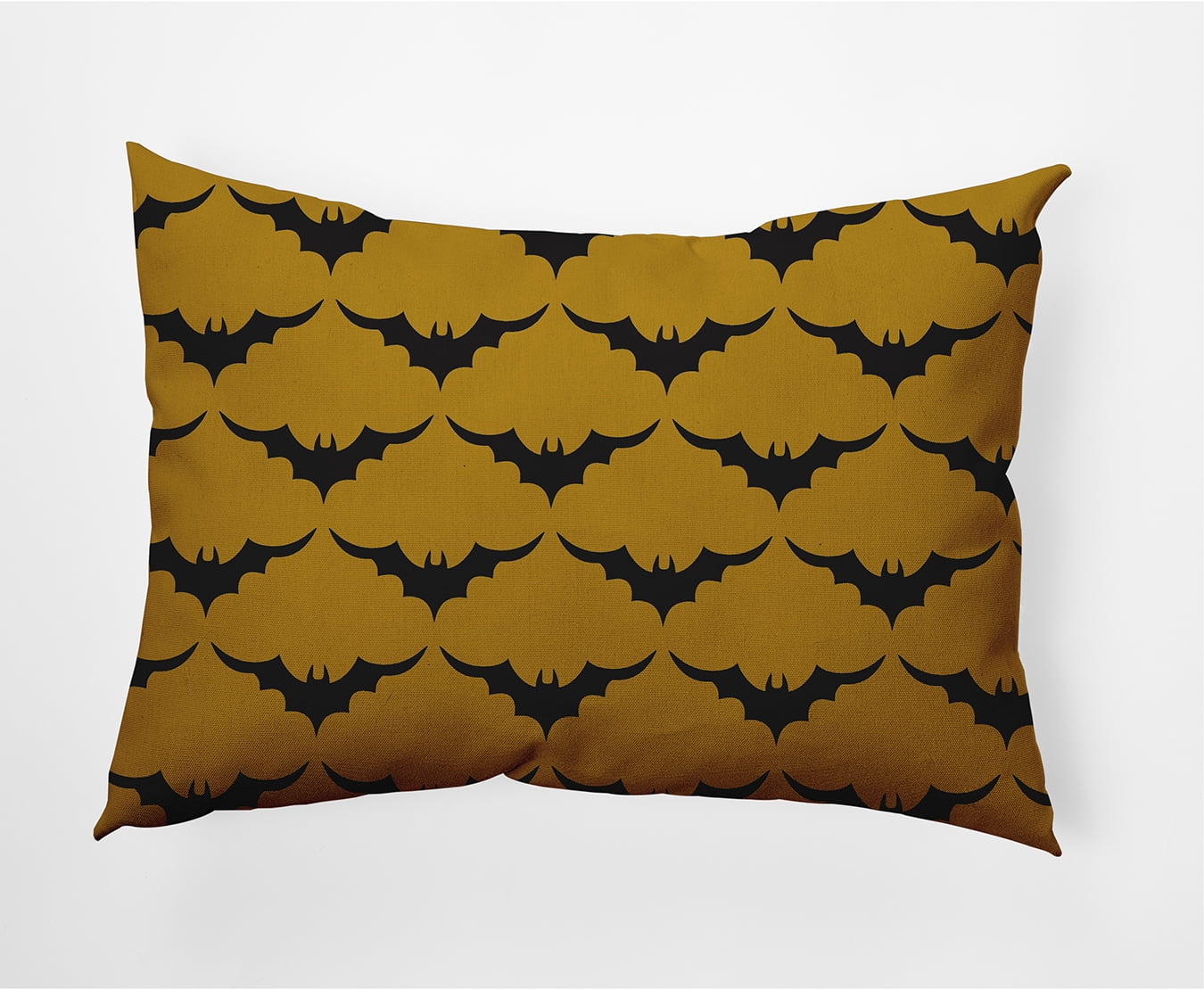 Simply Daisy 14" x 20" Bat Colony Decorative Throw Pillow, Autumn Gold
