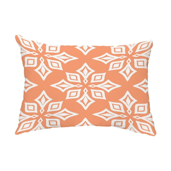 Simply Daisy, 14" x 20" Beach Star Coral Decorative Abstract Outdoor Throw Pillow