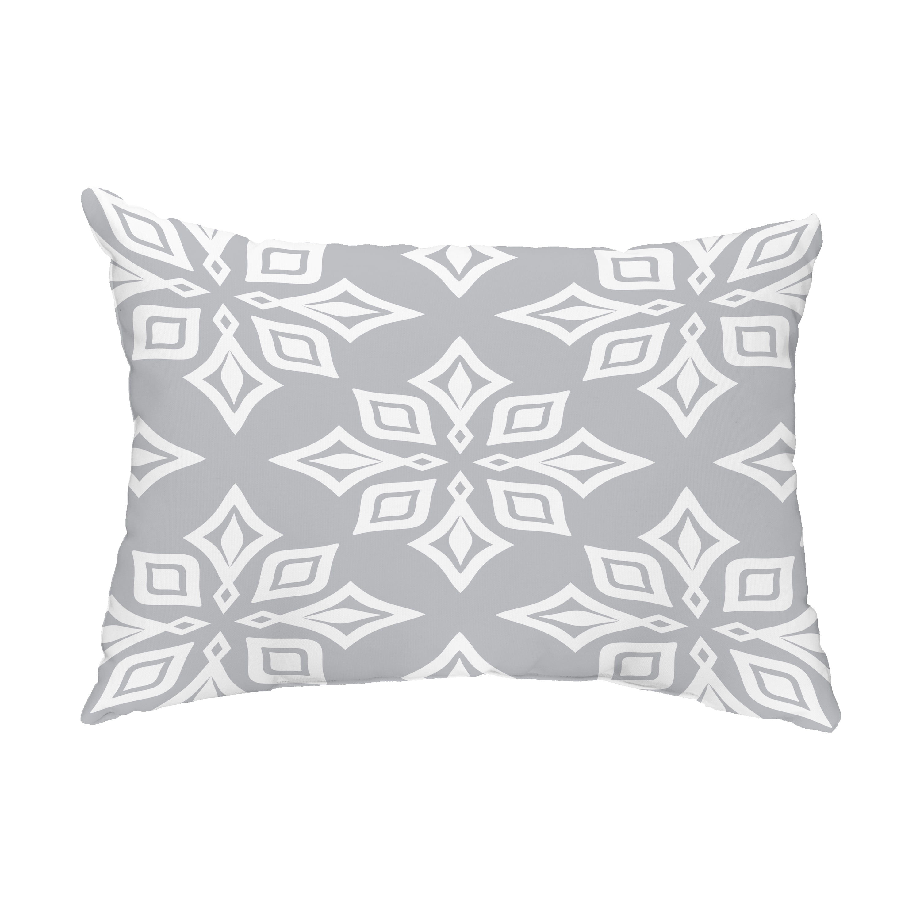 Simply Daisy, 14" x 20" Beach Star Gray Decorative Abstract Outdoor Throw Pillow
