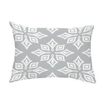 Simply Daisy, 14" x 20" Beach Star Gray Decorative Abstract Outdoor Throw Pillow