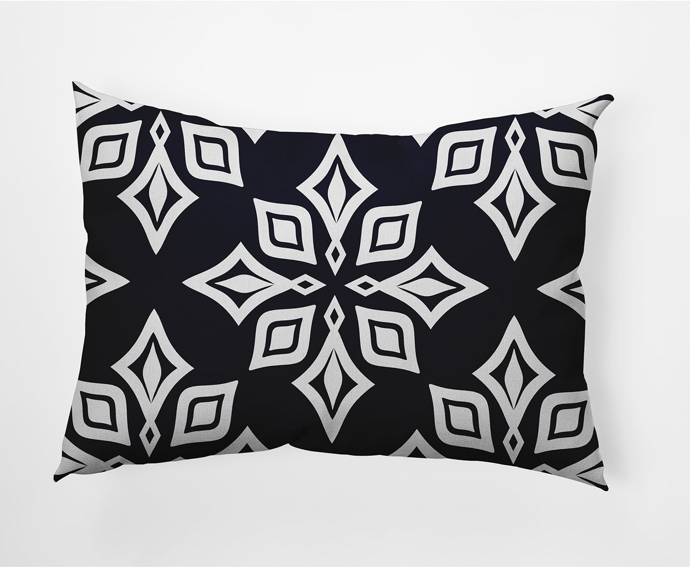 Simply Daisy, 14" x 20" Beach Star Navy Blue Decorative Abstract Outdoor Throw Pillow