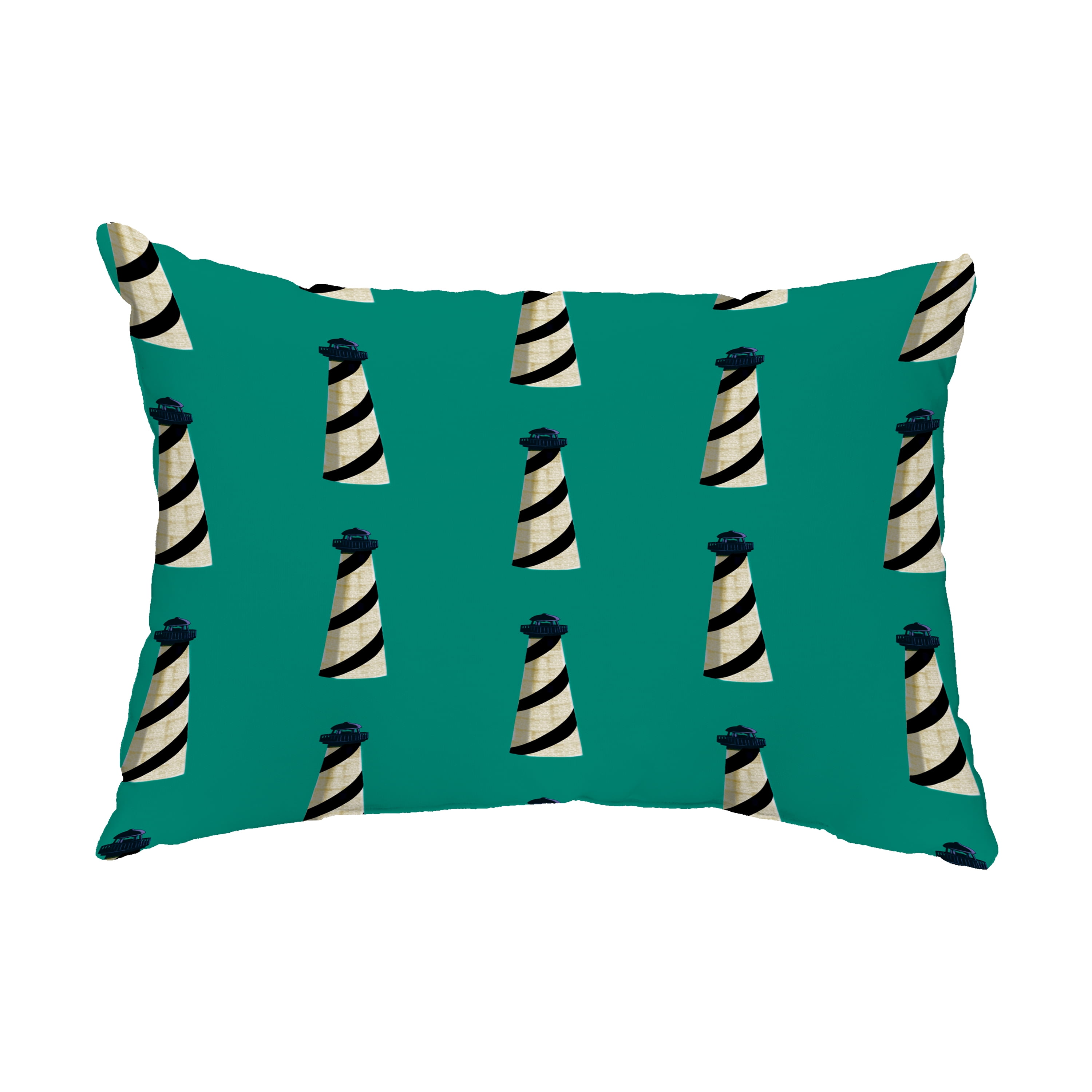 Simply Daisy, 14" x 20" Beacon Green Decorative Nautical Outdoor Pillow