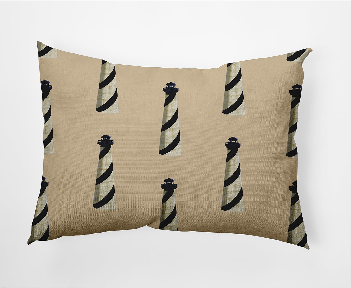 Simply Daisy, 14" x 20" Beacon Taupe Decorative Nautical Outdoor Pillow