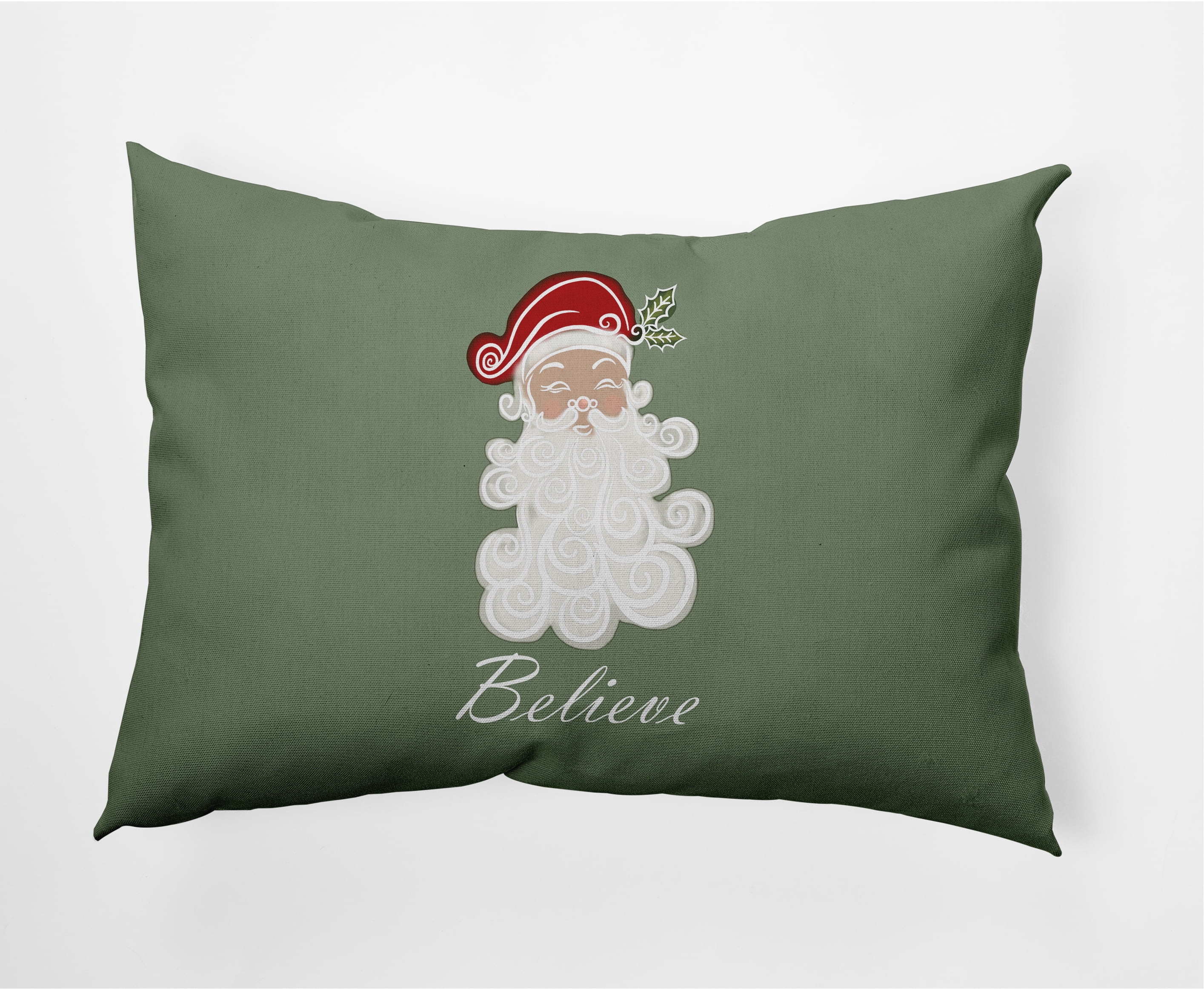 Simply Daisy 14" x 20" Believe in Santa Decorative Throw Pillow