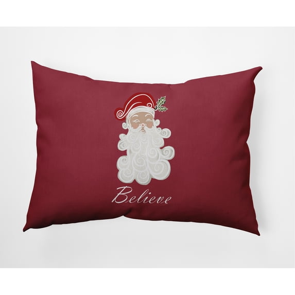 Simply Daisy 14" x 20" Believe in Santa Decorative Throw Pillow