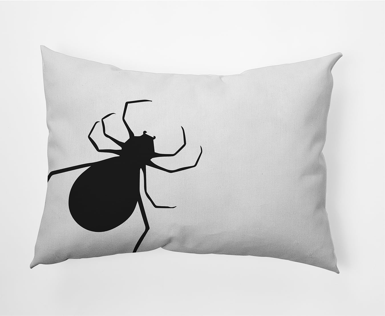 Simply Daisy 14" x 20" Big Spider Decorative Throw Pillow, White