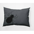 thumbnail image 1 of Simply Daisy 14" x 20" Big Spider Indoor/Outdoor Polyester Throw Pillow, Steel Gray, 1 of 3