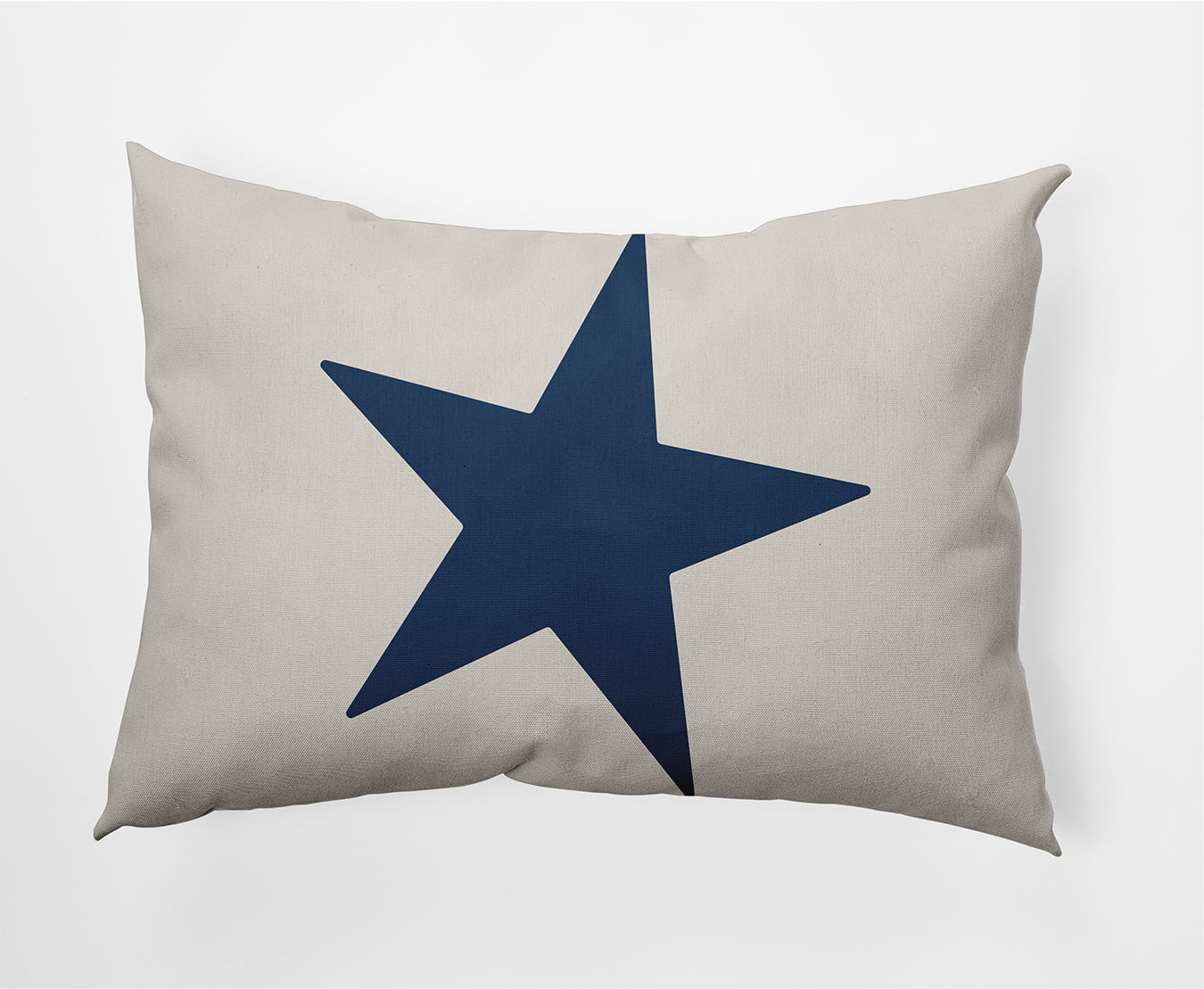 Simply Daisy 14" x 20" Big Star Nautical Decorative Indoor Pillow