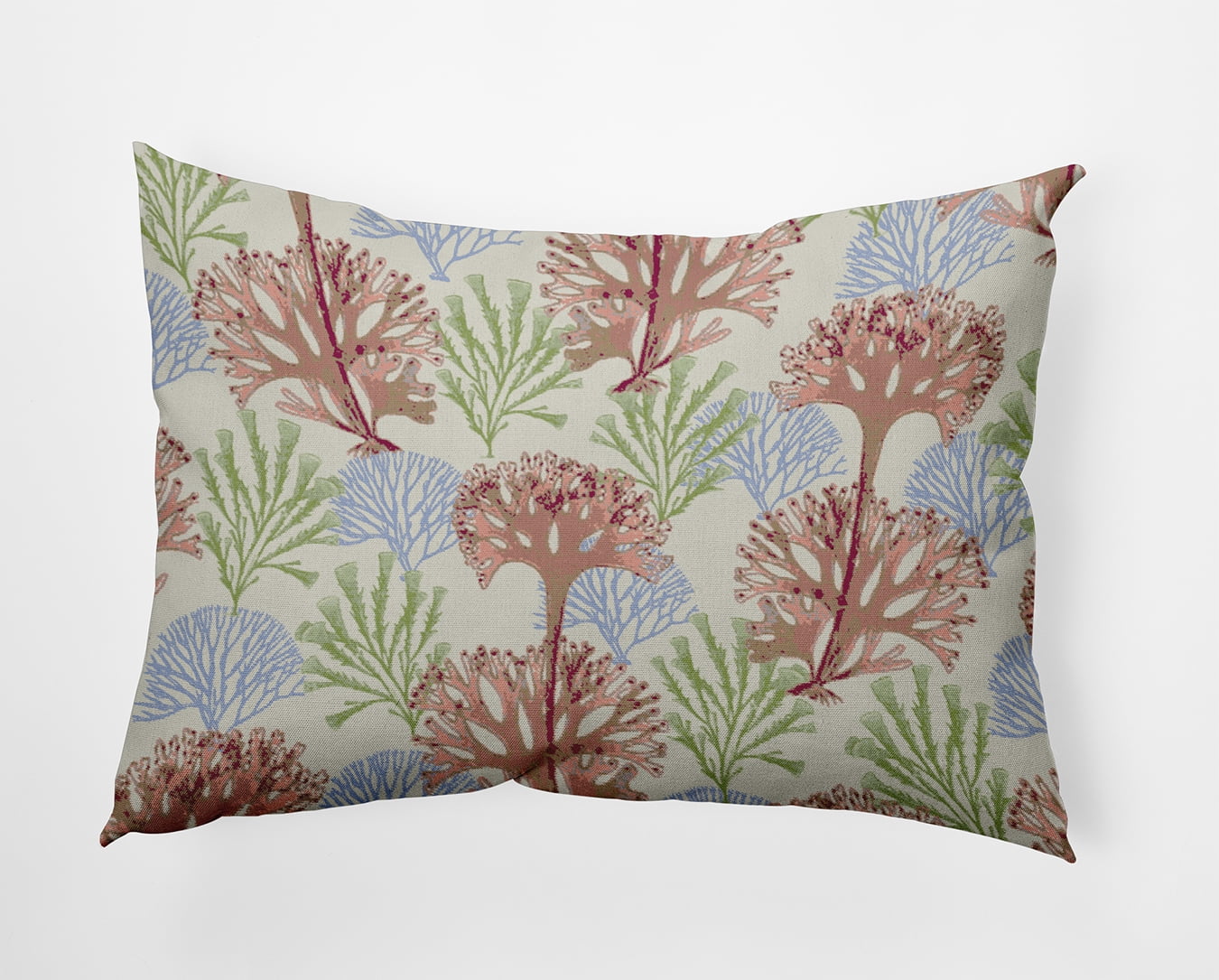 Simply Daisy 14" x 20" Blooms and Branches Decorative Throw Pillow, Soft Coral (1 count)