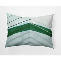 Simply Daisy, 14" x 20" Boat Bow Center Green Nautical Decorative Outdoor Pillow