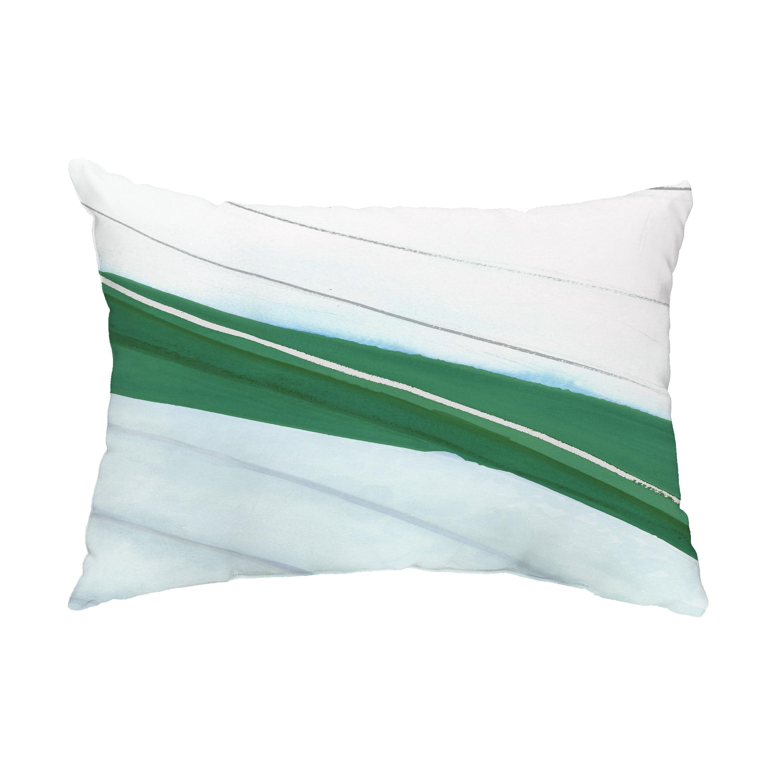Simply Daisy, 14" x 20" Boat Bow Wood Green Nautical Decorative Outdoor Pillow