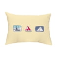 thumbnail image 1 of Simply Daisy, 14" x 20" Boat Trio Yellow Nautical Decorative Outdoor Pillow, 1 of 1