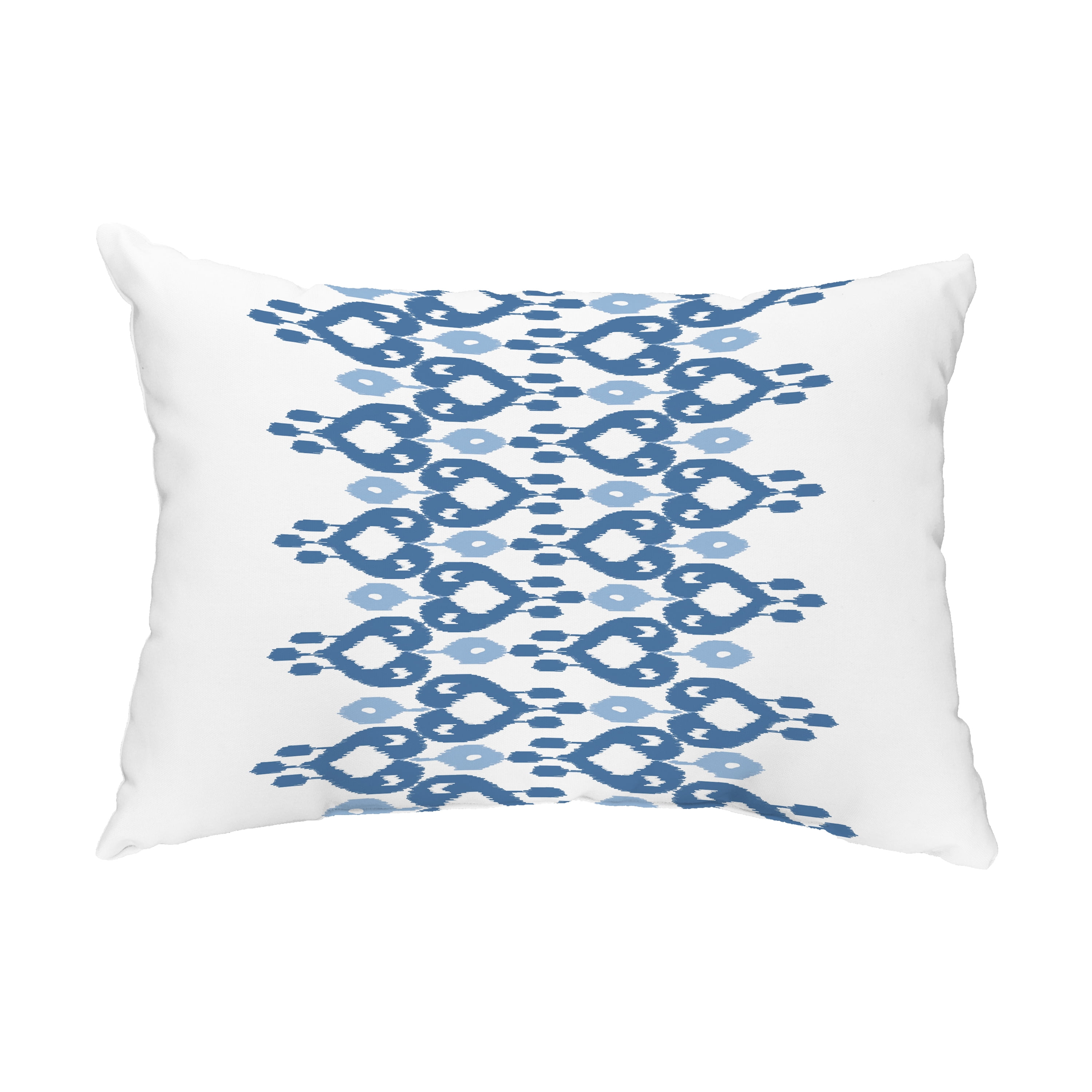 Simply Daisy, 14" x 20" Boho Chic Blue Decorative Abstract Outdoor Throw Pillow