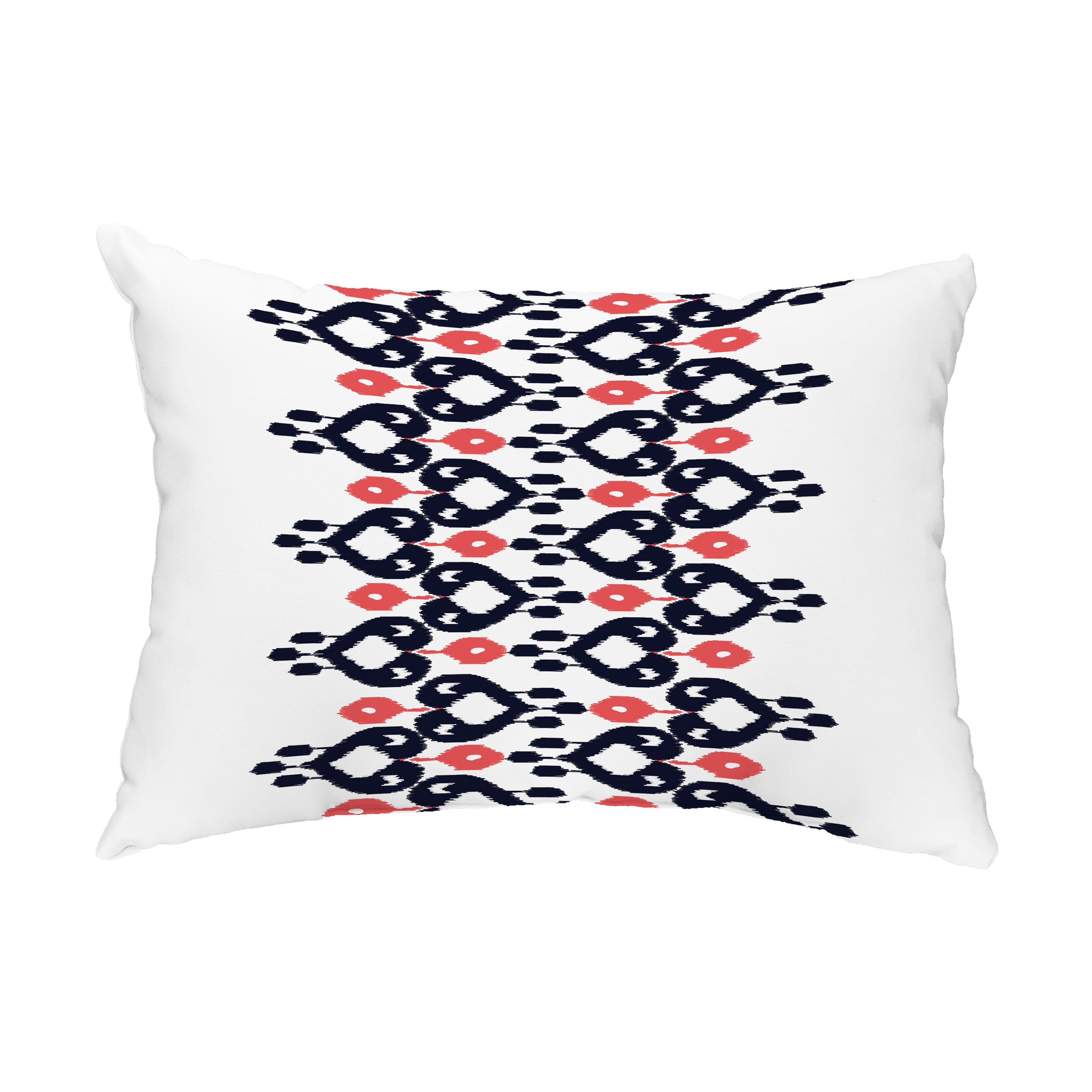 Simply Daisy, 14" x 20" Boho Chic Navy Blue Decorative Abstract Outdoor Throw Pillow