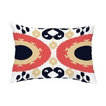 Simply Daisy, 14" x 20" Boho Coral Decorative Abstract Outdoor Throw Pillow