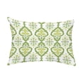 thumbnail image 1 of Simply Daisy, 14" x 20" Bombay Green Decorative Abstract Outdoor Throw Pillow, 1 of 1