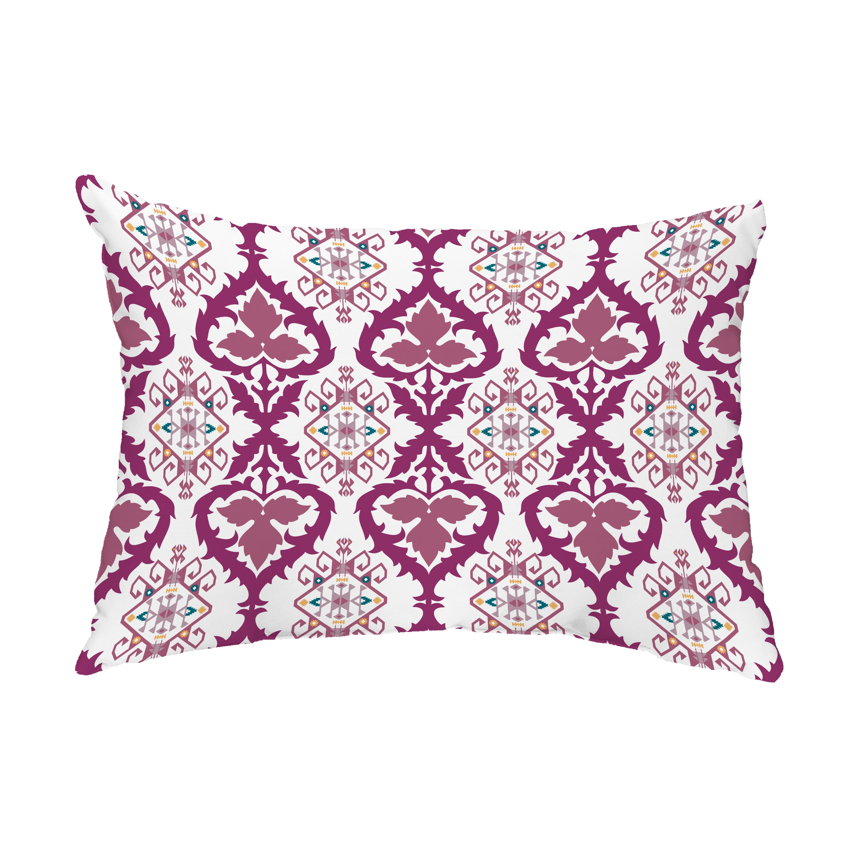 Simply Daisy, 14" x 20" Bombay Purple Decorative Abstract Outdoor Throw Pillow