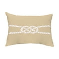 thumbnail image 1 of Simply Daisy, 14" x 20" Carrick Bend Beige Decorative Nautical Outdoor Pillow, 1 of 1