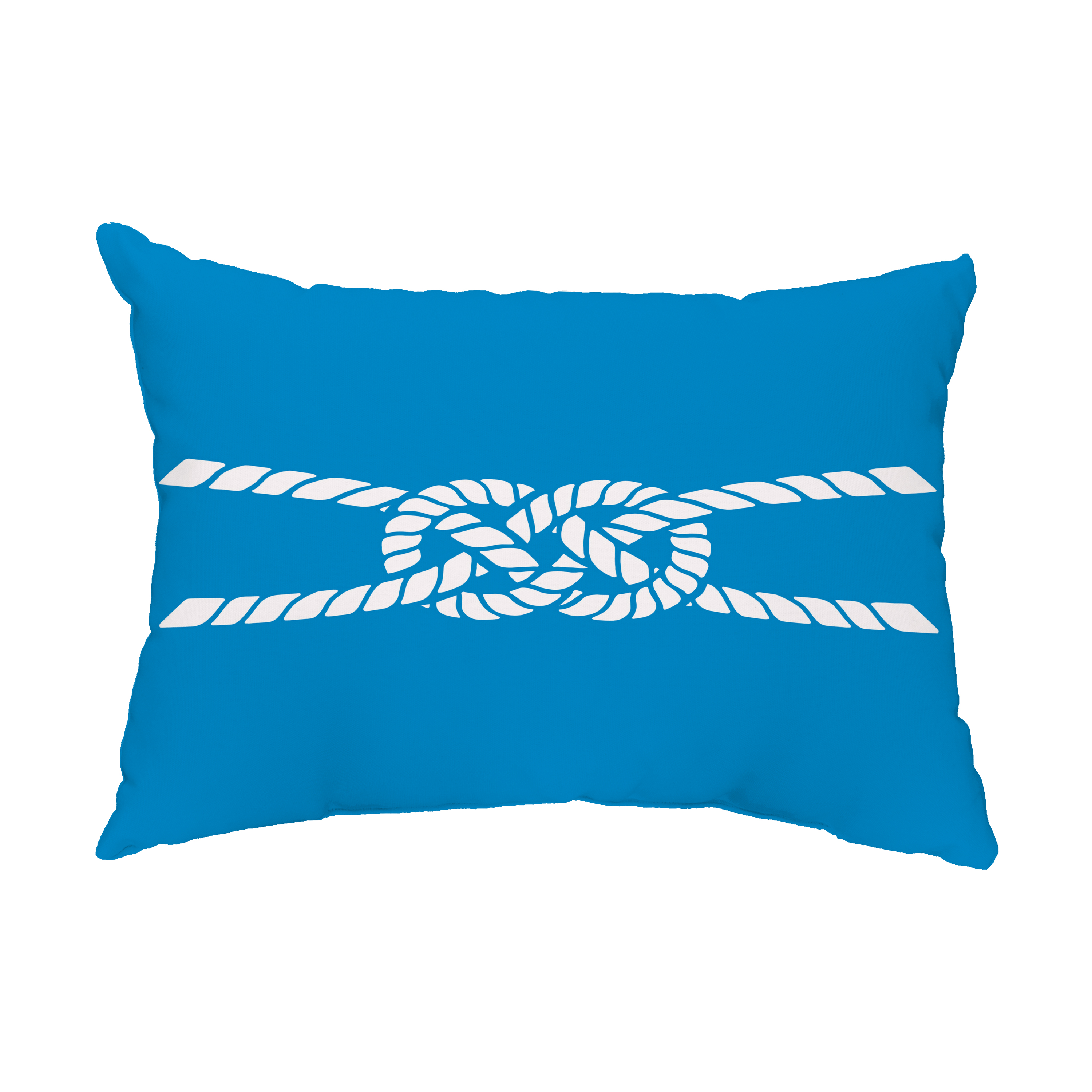 Simply Daisy, 14" x 20" Carrick Bend Blue Decorative Nautical Outdoor Pillow