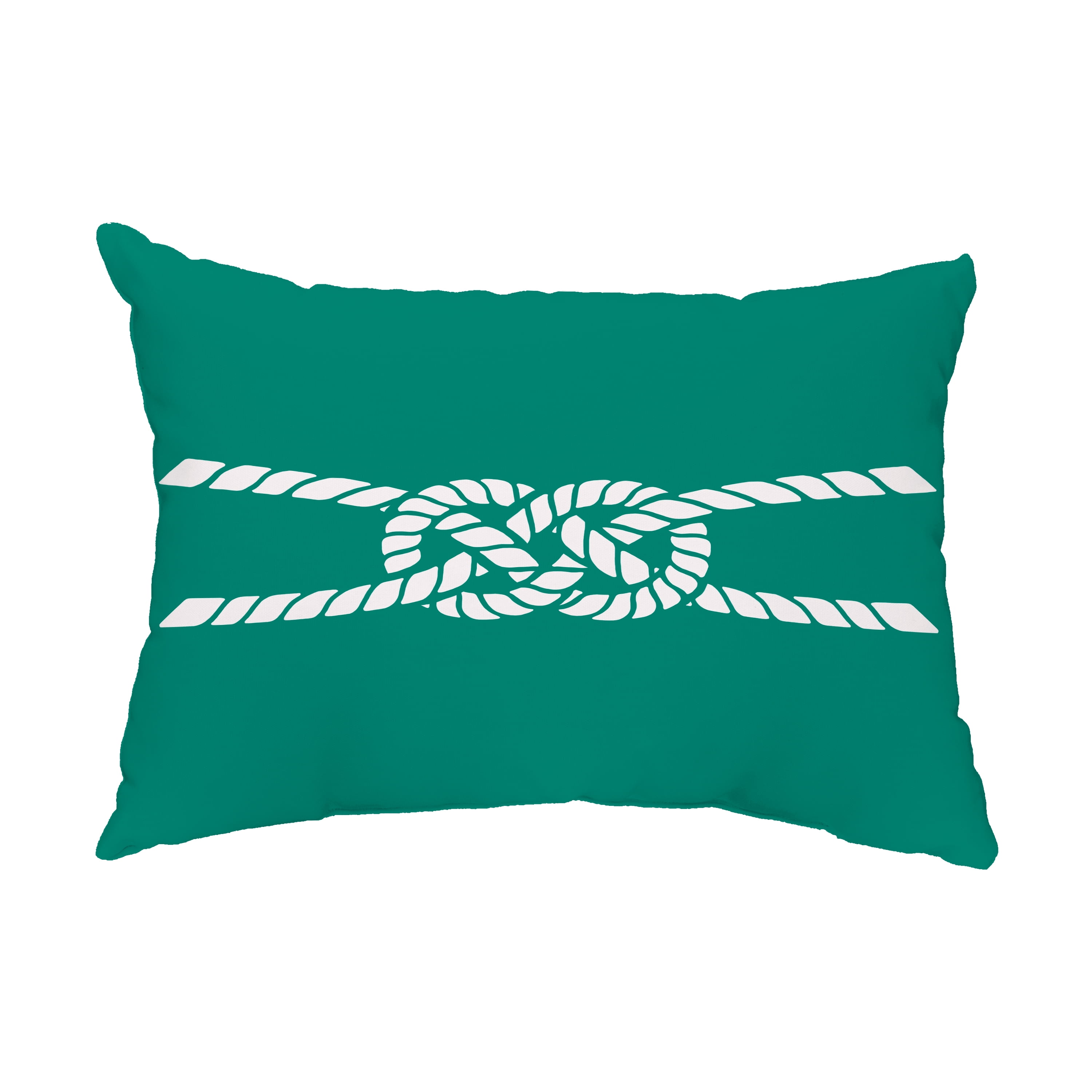 Simply Daisy, 14" x 20" Carrick Bend Green Decorative Nautical Outdoor Pillow