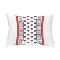 Simply Daisy, 14" x 20" Center Stripe Red Decorative Stripe Outdoor Pillow