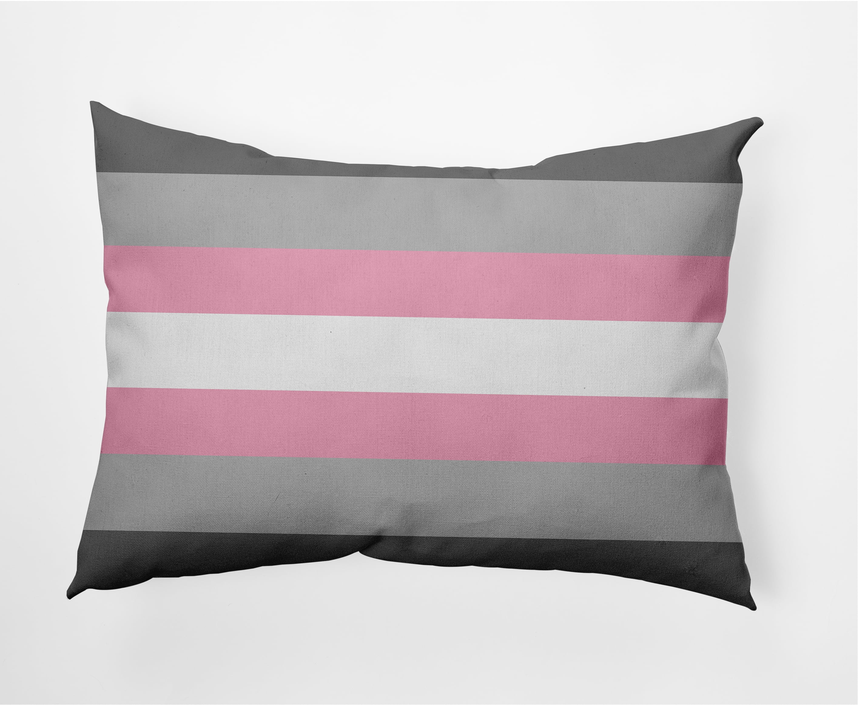 Simply Daisy 14" x 20" Contemporary Stripes Pride Day Polyester Throw Pillow