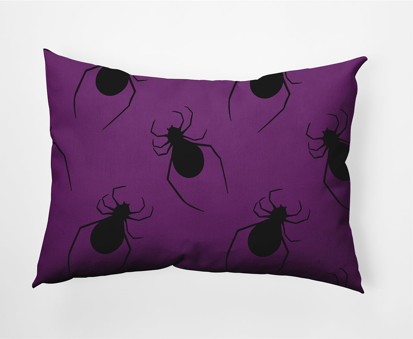 Simply Daisy 14" x 20" Crawling Spiders Indoor/Outdoor Polyester Throw Pillow, Amethyst