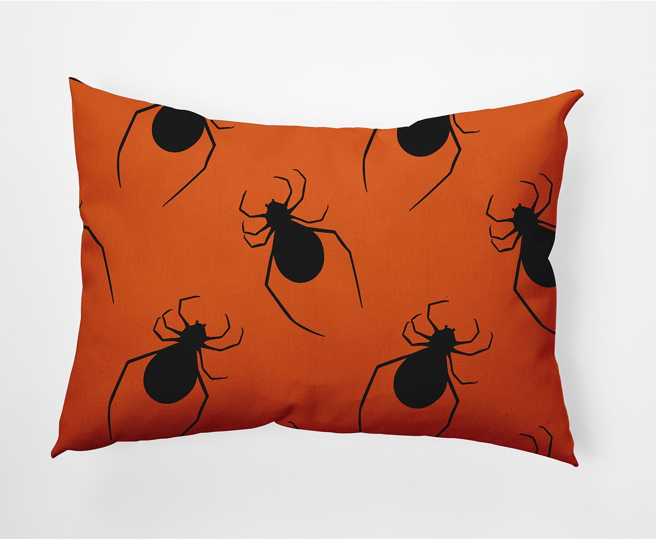 Simply Daisy 14" x 20" Crawling Spiders Indoor/Outdoor Polyester Throw Pillow, Dusty Orange