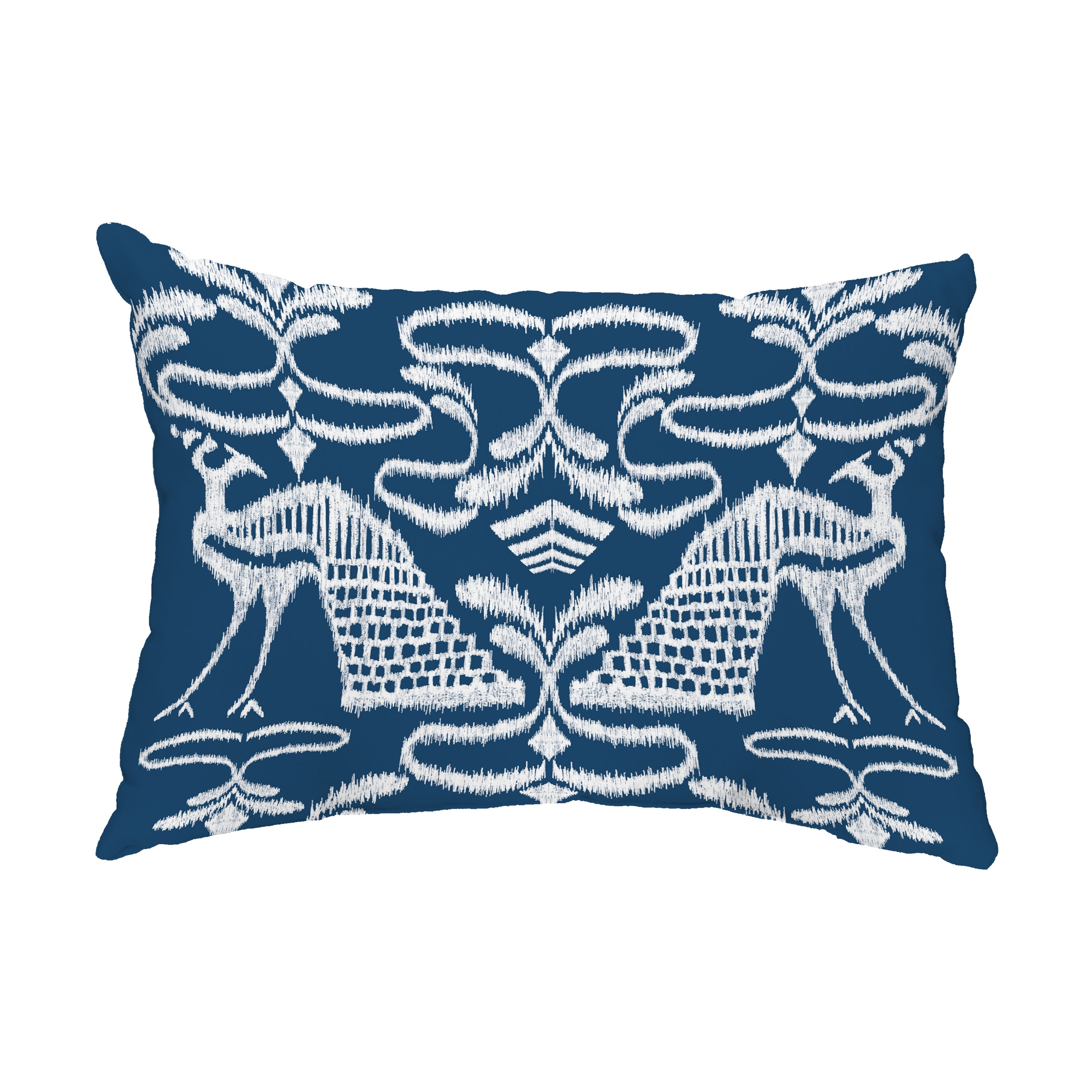 Simply Daisy, 14" x 20" Crown Blue Coastal Decorative Outdoor Pillow