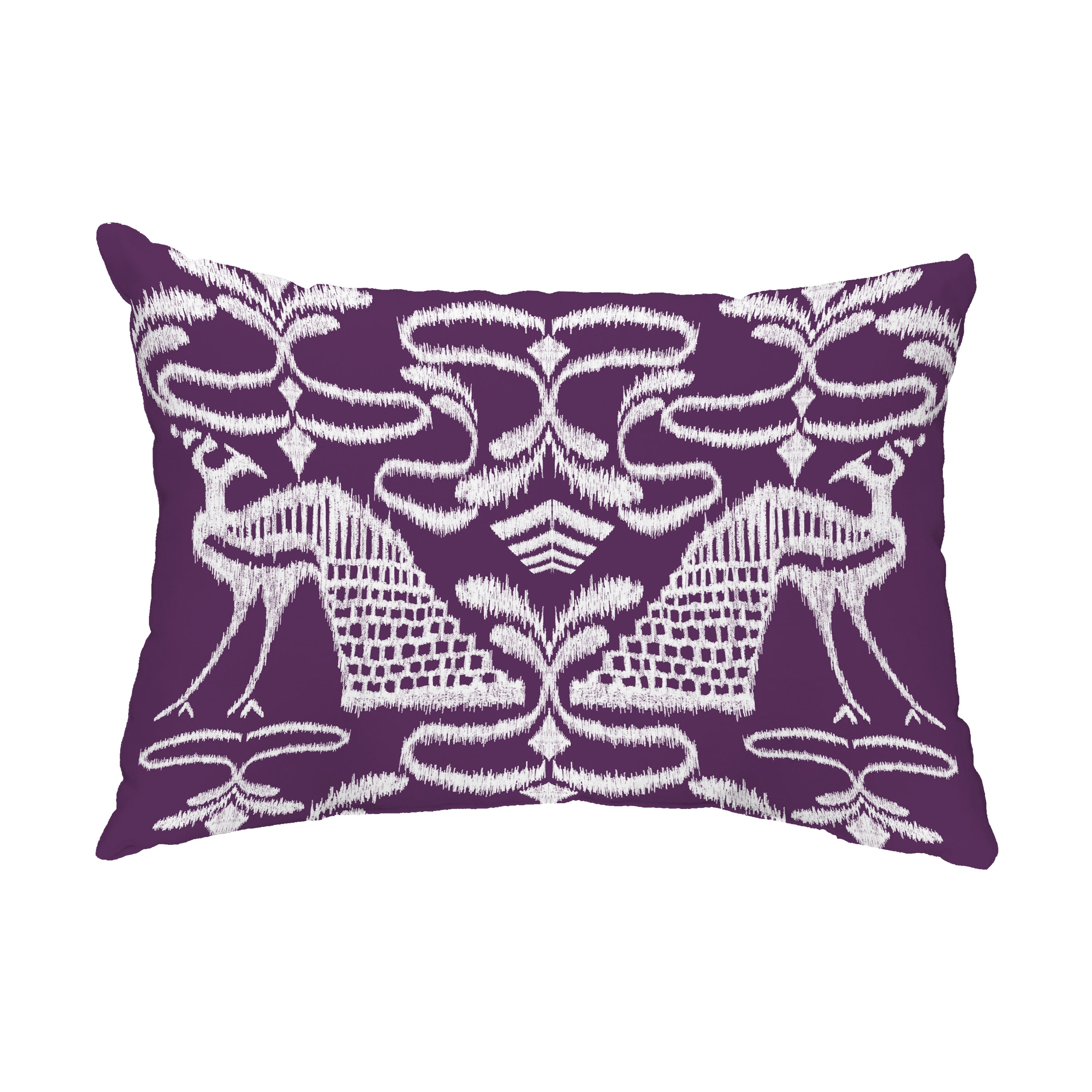 Simply Daisy, 14" x 20" Crown Purple Coastal Decorative Outdoor Pillow
