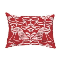 Simply Daisy, 14" x 20" Crown Red Coastal Decorative Outdoor Pillow