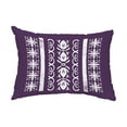 thumbnail image 1 of Simply Daisy, 14" x 20" Cuban Tile 2 Purple Abstract Decorative Outdoor Pillow, 1 of 1