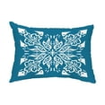 thumbnail image 1 of Simply Daisy, 14" x 20" Cuban Tile 3 Teal Abstract Decorative Outdoor Pillow, 1 of 1