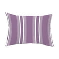 thumbnail image 1 of Simply Daisy, 14" x 20" Dashing Stripe Purple Decorative Stripe Outdoor Pillow, 1 of 1