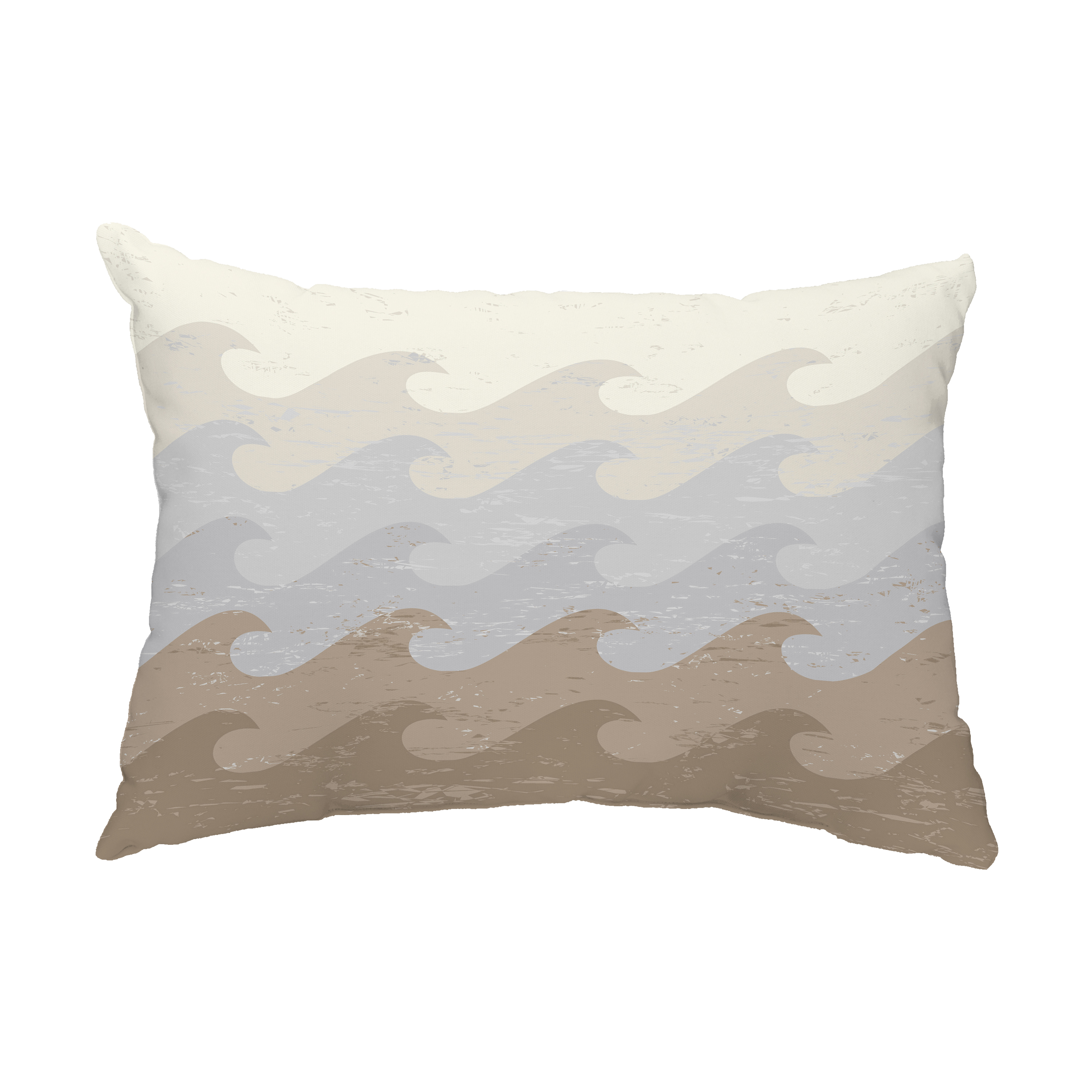 Simply Daisy, 14" x 20" Deep Sea Gray Decorative Coastal Outdoor Pillow